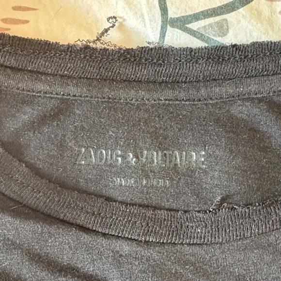 Zadig & Voltaire Black Amour Tee - Picture 3 of 4